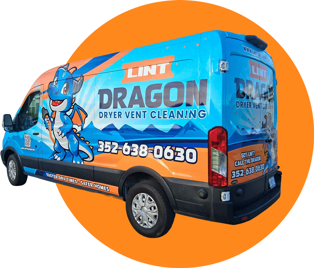 Dryer vent cleaning truck in The Villages
