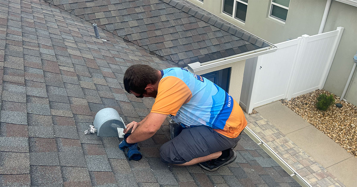 Roof vent inspection in The Villages