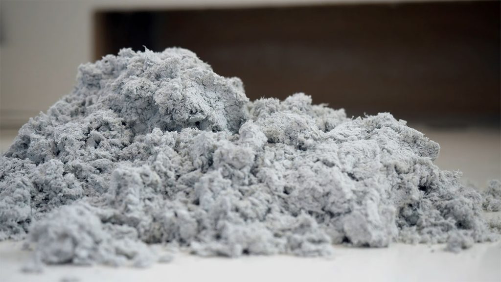 pile of lint build-up which is leading cause of dryer fires